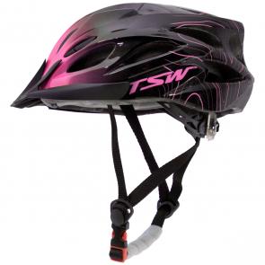 Capacete TSW Raptor III Led Preto/Rosa
