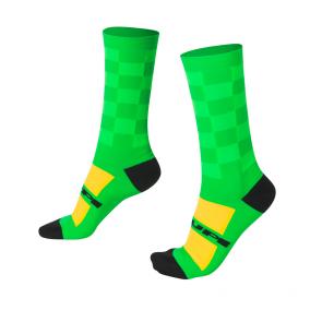 Meia Hupi Verde Quadriculado