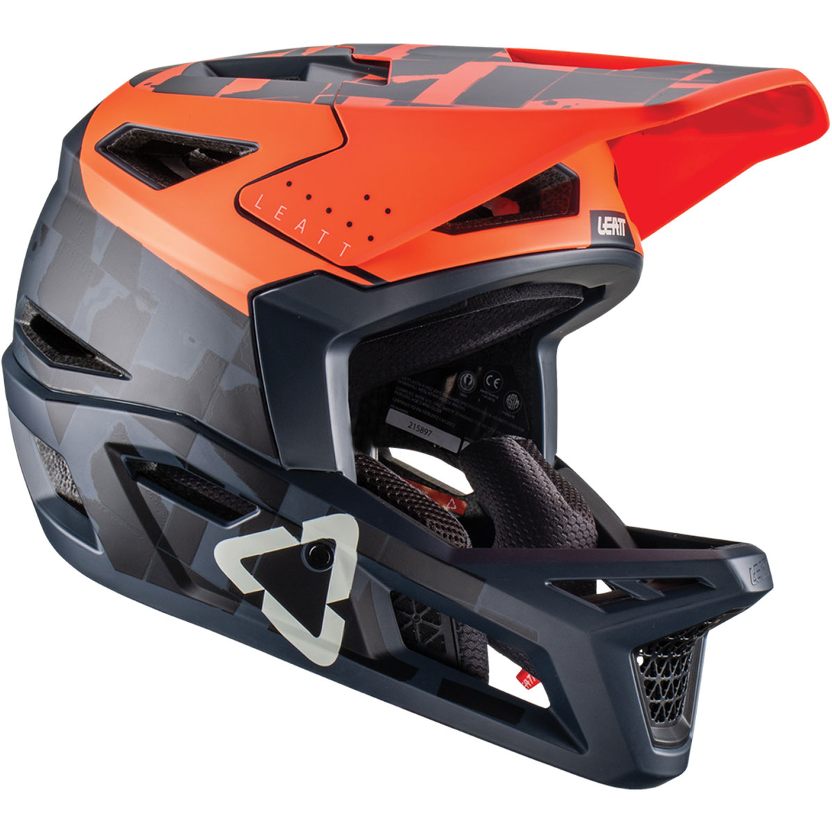 Capacete Leatt Gravity 4.0 Cinza/Laranja