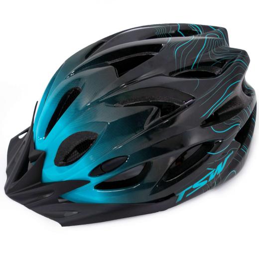 Capacete TSW Raptor III Led Preto/Azul - MX Bikes