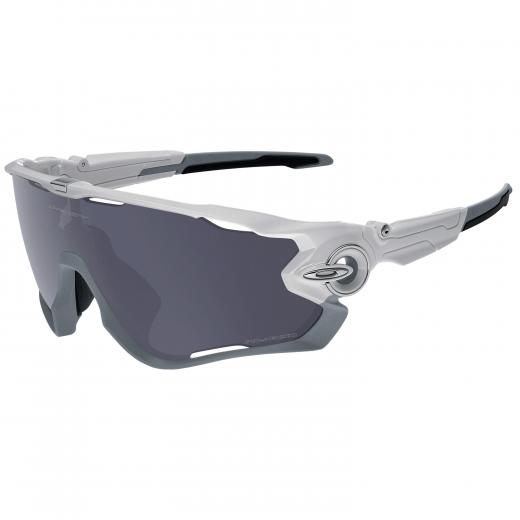 Óculos Ciclismo Oakley Jawbreaker Branco Polido Polarizado
